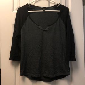 Gray and black Victoria’s Secret shirt